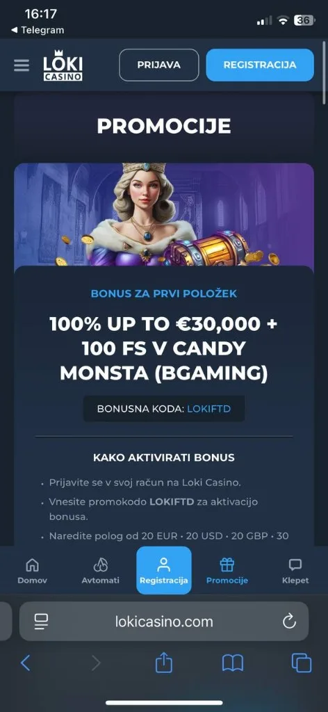 Loki mobilni zaslon 3